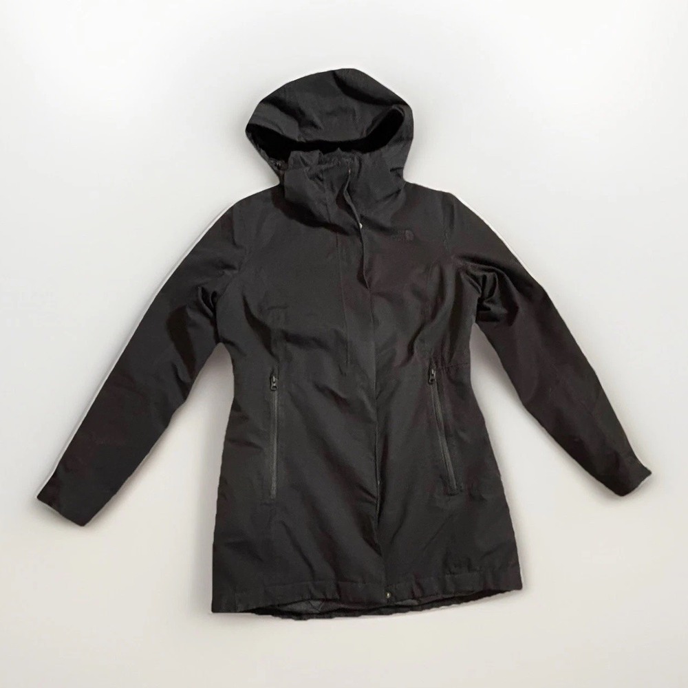 The‎ North Face Quilted Coat Black Pockets Zip Closure Hooded Gorpcore Women's M